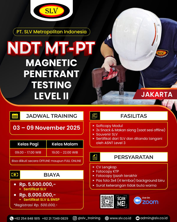 NDT MT PT Level II Jakarta