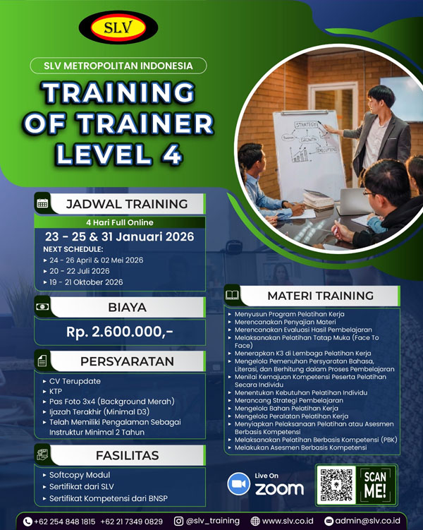 Training Of Trainer Level 4