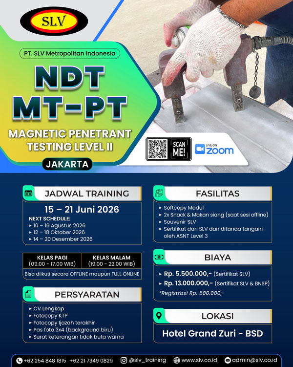 NDT MT PT Level II Jakarta