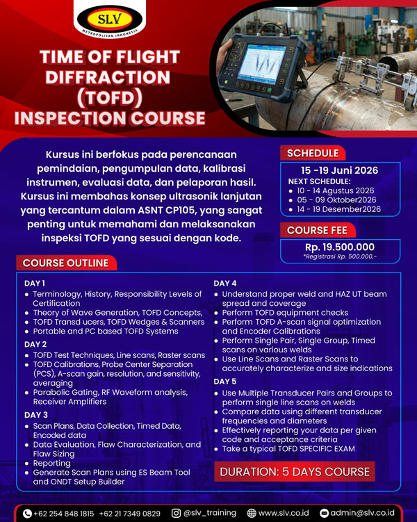 Time of Flight Diffraction (TOFD) Inspection Course