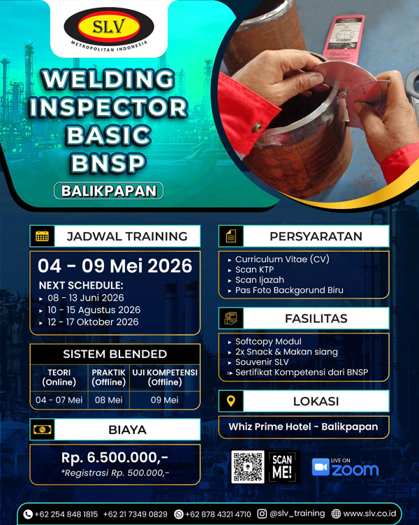 Welding Inspector Basic Balikpapan