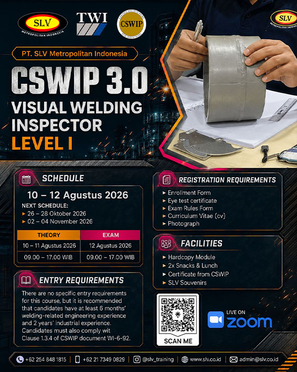 CSWIP 3.0 Visual Welding Inspector – Level I