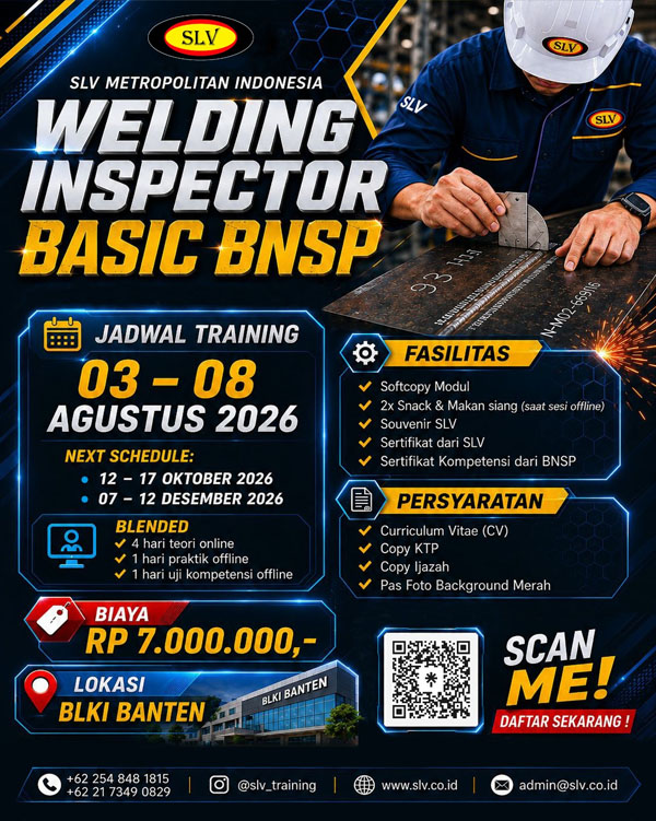 Welding Inspector Basic BNSP – Jakarta